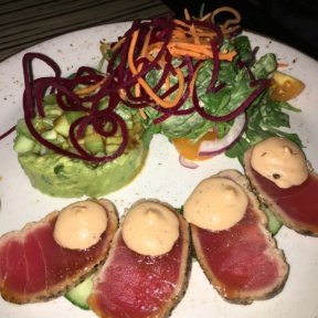 Gluten-free tuna salad from Temazcal Tequila Cantina